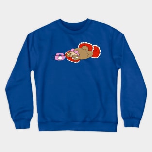 Cute Girly Sloth Crewneck Sweatshirt